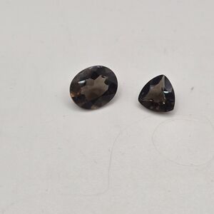 5.95 carats Natural Smoky Quartz Loose Gemstones Total Between The 2